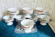 EIGHT The Tuscany Collection Japan 3 Inch Dessert Sundae Pedestal Bowls