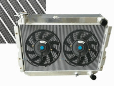 pour Toyota Landcruiser 60 Series HJ60 HJ61 HJ62 Manual Aluminium Radiateur+Fans