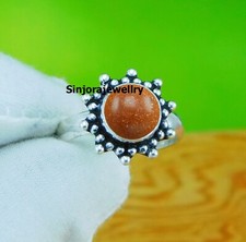 Sunstone Gemstone 925 sterling silver handmade Gift Ring US size 5 to 10