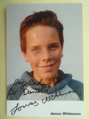 -aa- Jonas Wittmann - autograph photo (with dedication) known from ''Munich 7''