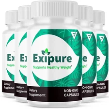 (5 Pack) Exipure Official Weight Loss Supplement Pills, Exi Pure (300 Capsules)