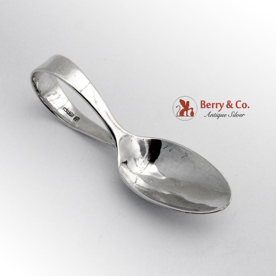 Chinese Export Silver Baby 1920 Max 82% OFF Curved Handle 2021 Spoon