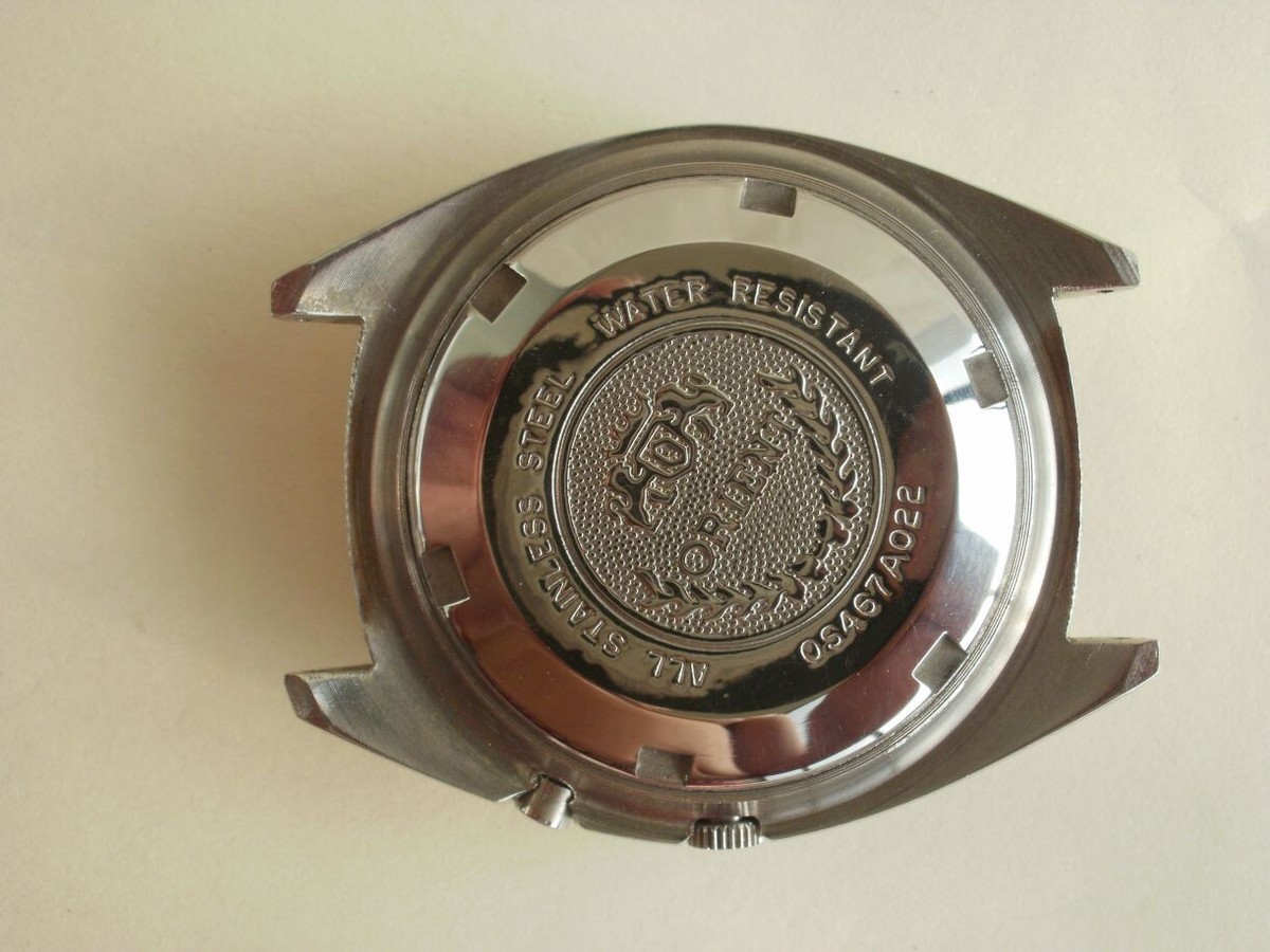 Orient cal.46741 automatic steel Japan men's new old stock vintage