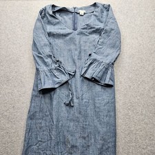 J.Crew Women's Size O Denim Dress with Ruffled Hand Cuff Sleeves