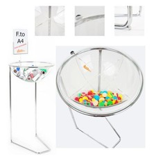 CESTONE ESPOSITIVO CON PORTA AVVISI E DIVISORIO INTERNO FINO A 4 SCOMPARTI BANCA