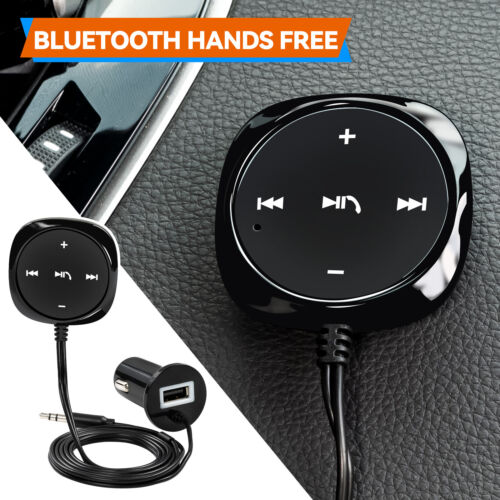 DE Ricevitore Bluetooth Auto 5.0 Trasmettitore Ricevitore Audio Adattatore Auto 3.5mm AUX - Foto 10 di 12