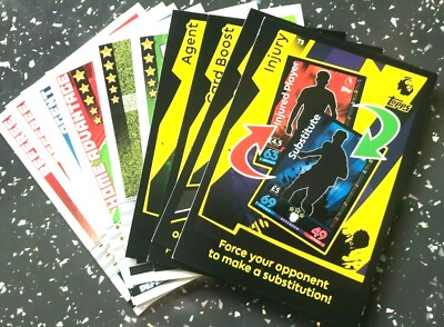 MATCH ATTAX 2014/15 - 17/18 - 18/19 TAKTIKKARTEN 10 X KARTEN NEUWERTIG