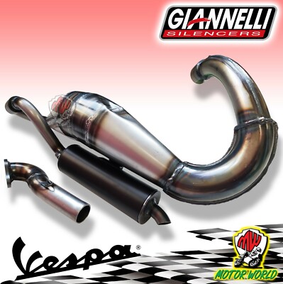 Giannelli Racing Exhaust 50 75 90 102 115 130 Vespa Special R L N PK S XL ET3