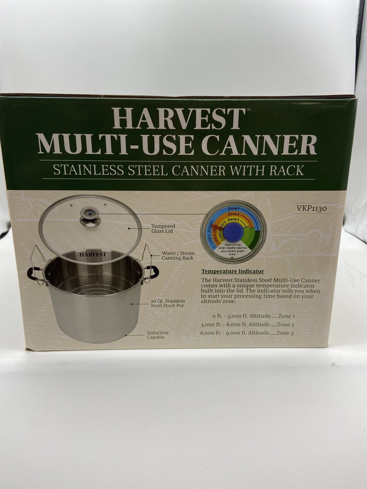 Victorio VKP1130 Stainless Steel Multi-Use Canner (Water Bath & Steam) - Thumbnail 2