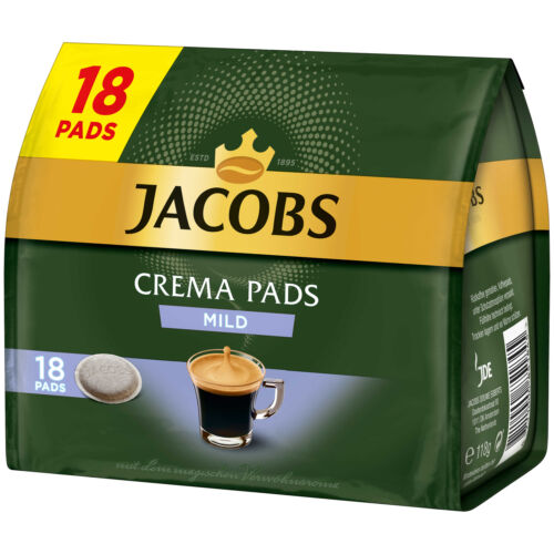JACOBS Pads Crema Mild Senseo kompatibel 10 x 18 = 180 Kaffeepads helle Röstung - Bild 4 von 7