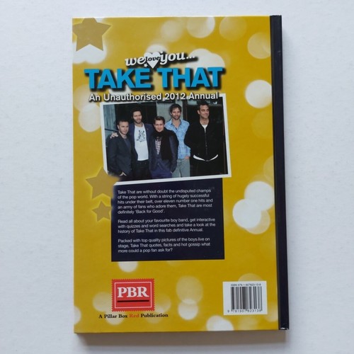 TAKE THAT - We Love You 2012 Unauthorised Hardback Annual Book (PBR) - Picture 4 of 4