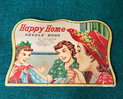 Vintage Happy Home Needles Card