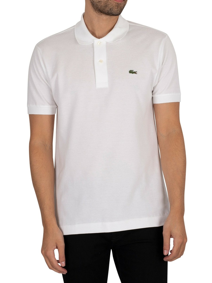 【送料&関税込】Lacoste T-shirt Polo Classic Lacoste Men's Classic Logo Polo Shirt, White | eBay