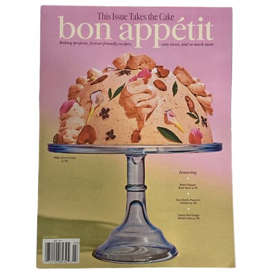 Bon Appetit Magazine March 2023 PB&J Dome Cake Beef Stew Popcorn Chicken Fudge