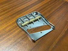Vintage Ashtray Bridge For Vintage Tele With Compensated Brass Saddles