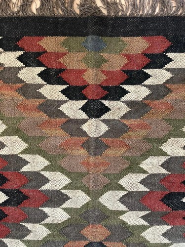 Vintage Turkish Hand-Woven Kilim Flat Weave Area Rug Multicolor Living Room Rug - Picture 2 of 7