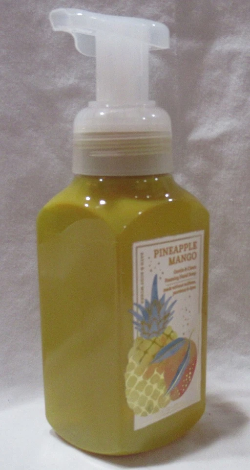 Bath & Body Works Gentle & Clean Foaming Hand Soap Set Lot of 2 PINEAPPLE MANGO - Image 3 of 4