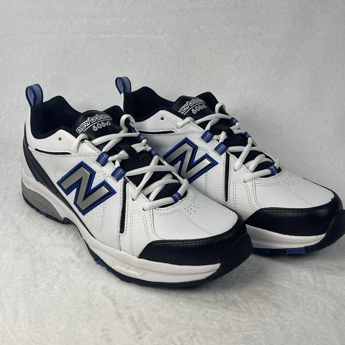New Balance 608 V2 Mens US 10 Training Shoes White Blue Leather Athletic Sneaker New Balance Men main image 3