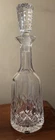 Vintage Waterford Crystal Lismore Tall Heavy Decanter With Cut Stopper 13.5"