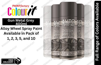 AX Gun Metal Grey Alufelgen-Sprühlack 400 ml lichtbeständig - Multipack