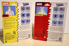 Marvel legends Uncanny X-Men Longshot & Marvel's Spiral  Figures retro card