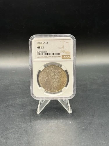 1884 O Morgan Silver Dollar MS 62 NGC