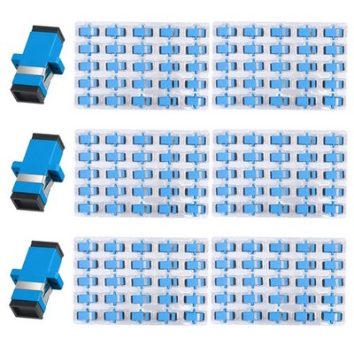 - 150 pcs SC Fiber Optical Coupler SC Singlemode (SM) Simplex Fiber Optic Ada...