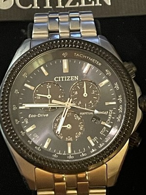 Citizen Eco-Drive Perpetual Calendar Chronograph Mens Watch 3N20