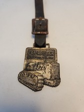 CATERPILLAR CAT VINTAGE TRACK TYPE WATCH FOB E.A. Martin Mach. Co. Harrison Ar
