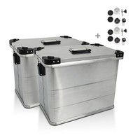 Alukoffer Set Gobi 45L FüR Yamaha XT 660 Z Tenere + Haltesatz KofferträGer