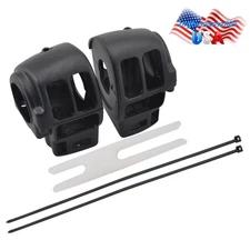 Black Handlebar Control Switch Housing Cover For Harley Road King Road Glide