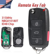 Replacement Remote Control Key Fob For Vw Volkswagen Jetta Passat Beetle Tiguan