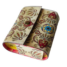 Portable Weekly Pill Organizer Boho Decorative Carrying Case 7 Day Medicine Box