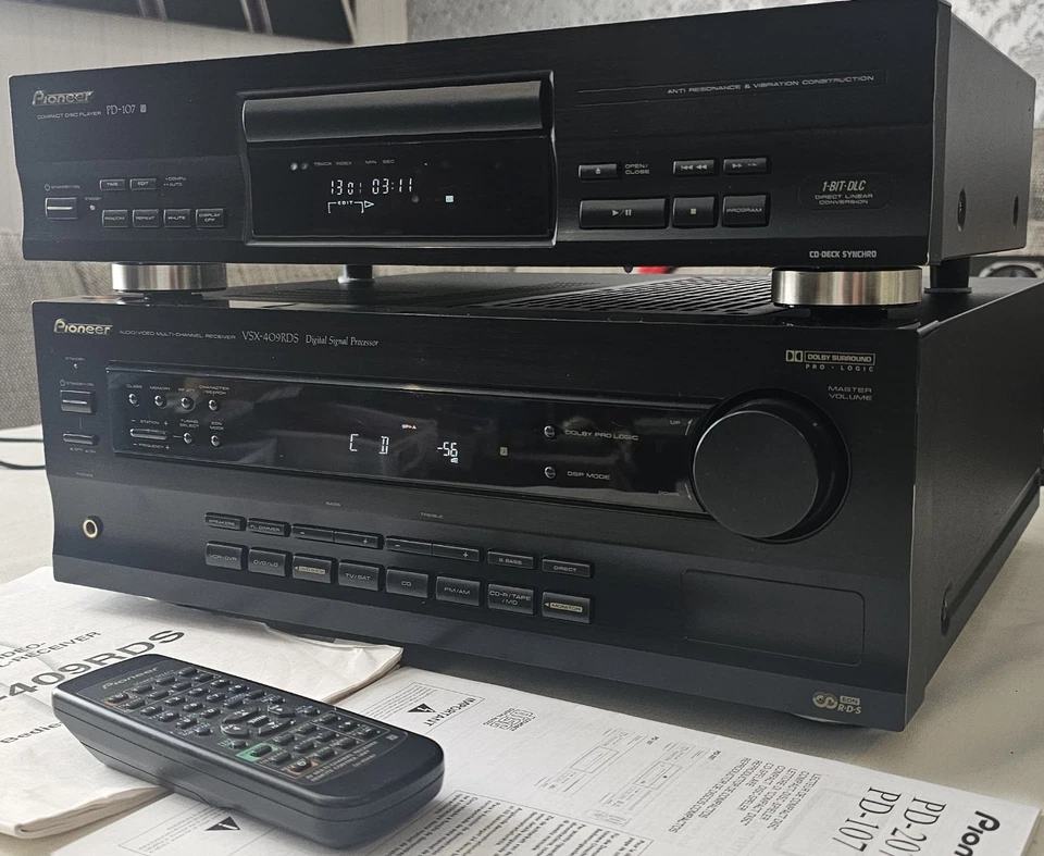 Receptor Pioneer VSX-409 + Reproductor de CD / FB / Sistema HiFi Pioneer PD 107  - Imagen 2 de 4