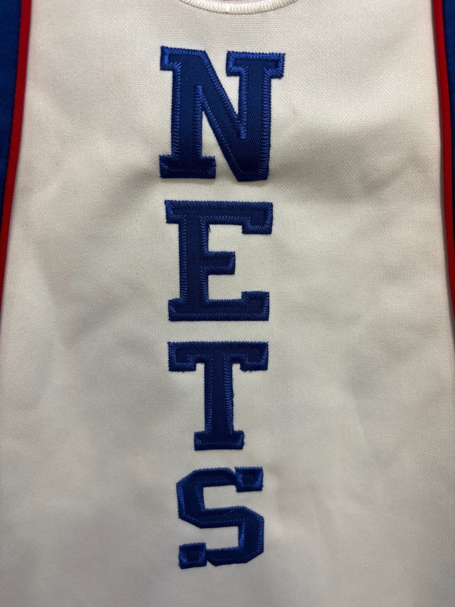 New Jersey Nets Hardwood Classics Men's Majestic NBA White Blue