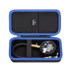 Hard Storage Case for Tire Pressure Gauge, Travel Case, Black