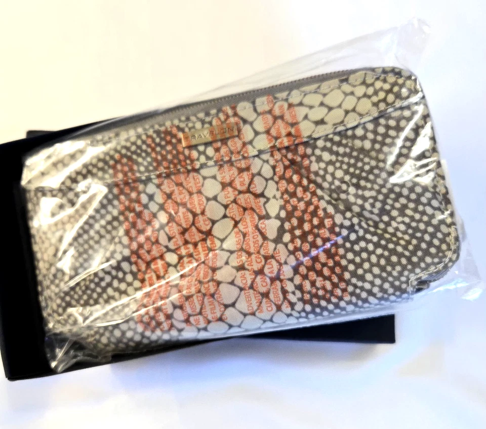 Travelon RFID Block女式7英寸钱包爬行动物印花 — 第 3/4 张图片