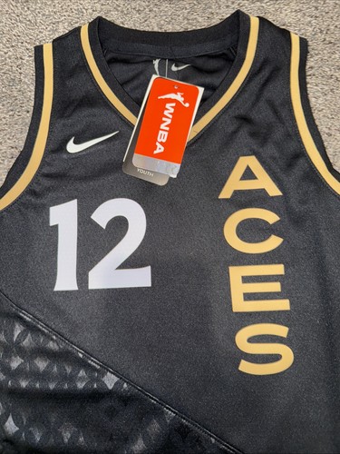 Chelsea Grau Las Vegas Aces Nike Rebel Edition Trikot - Schwarz Jugend Gr. M Neu - Bild 3 von 6