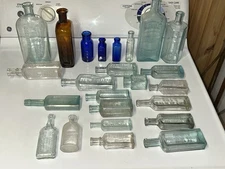 24 Antique Medicine Bottles Late 1800s Early 1900s
