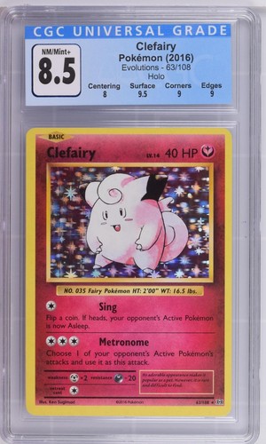 Clefairy graded CGC 8.5 for sale on eBay