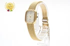 Vintage 1981 SEIKO Exceline 7321-6600 Gold Diamond Quartz Womens Watch JAPAN