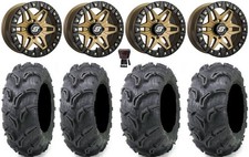 Sedona Split 6 Bdlk 14" Wheels Br +30mm 27" Zilla Tires RZR Turbo S / RS1