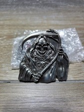 Fun Buckles Grim Reaper Scythe Metal Belt Buckle Gothic Biker