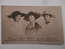 Postkarte Adel Prinzessin August Wilhelm mit Schwestern