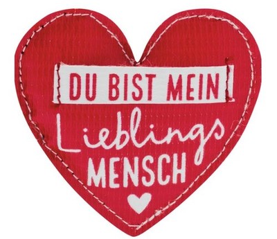 Kühlschrankmagnet ''Du bist mein LieblingsMensch   Herzform-Magnet von Sheepworld