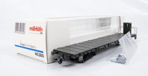 Märklin H0 46280 Flachwagen mit Bremserhaus  SSml der K.Bay.Sts.B. | Condition: Gebraucht