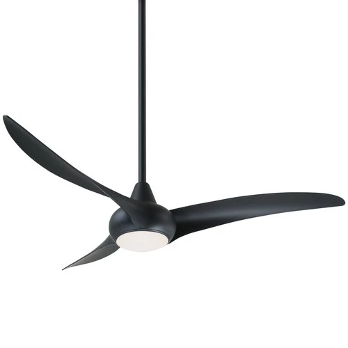 Minka Aire Light Wave 52" Ceiling Fan - Coal 3-Blade Remote Control - Picture 2 of 6