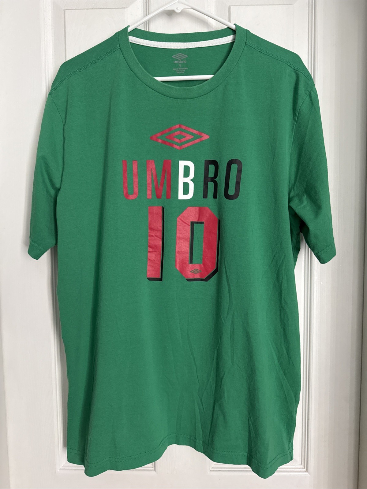 Umbro Men's Soccer Performance Shirt, Men’s XL, Jersey #10, Mexico, Two Diamonds