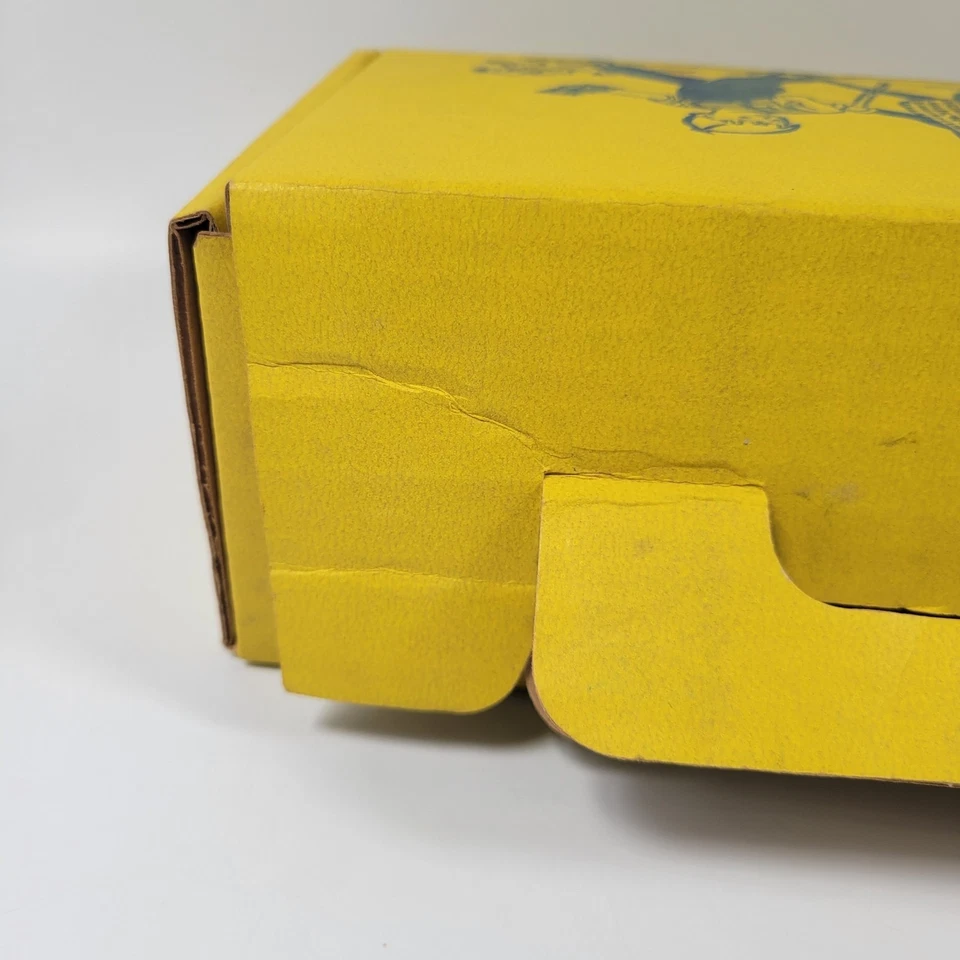 复古花生先生儿童黄色纸板学校铅笔盒种植器收藏品罕见 — 第 4/4 张图片