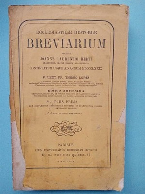 Ecclesiasticae historye Breviaruim - Joanne Laurentio Berti / 1879
